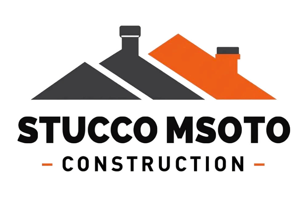 Stucco MSOTO Construction logo — three pitched rooftops above the Stucco MSOTO wordmark